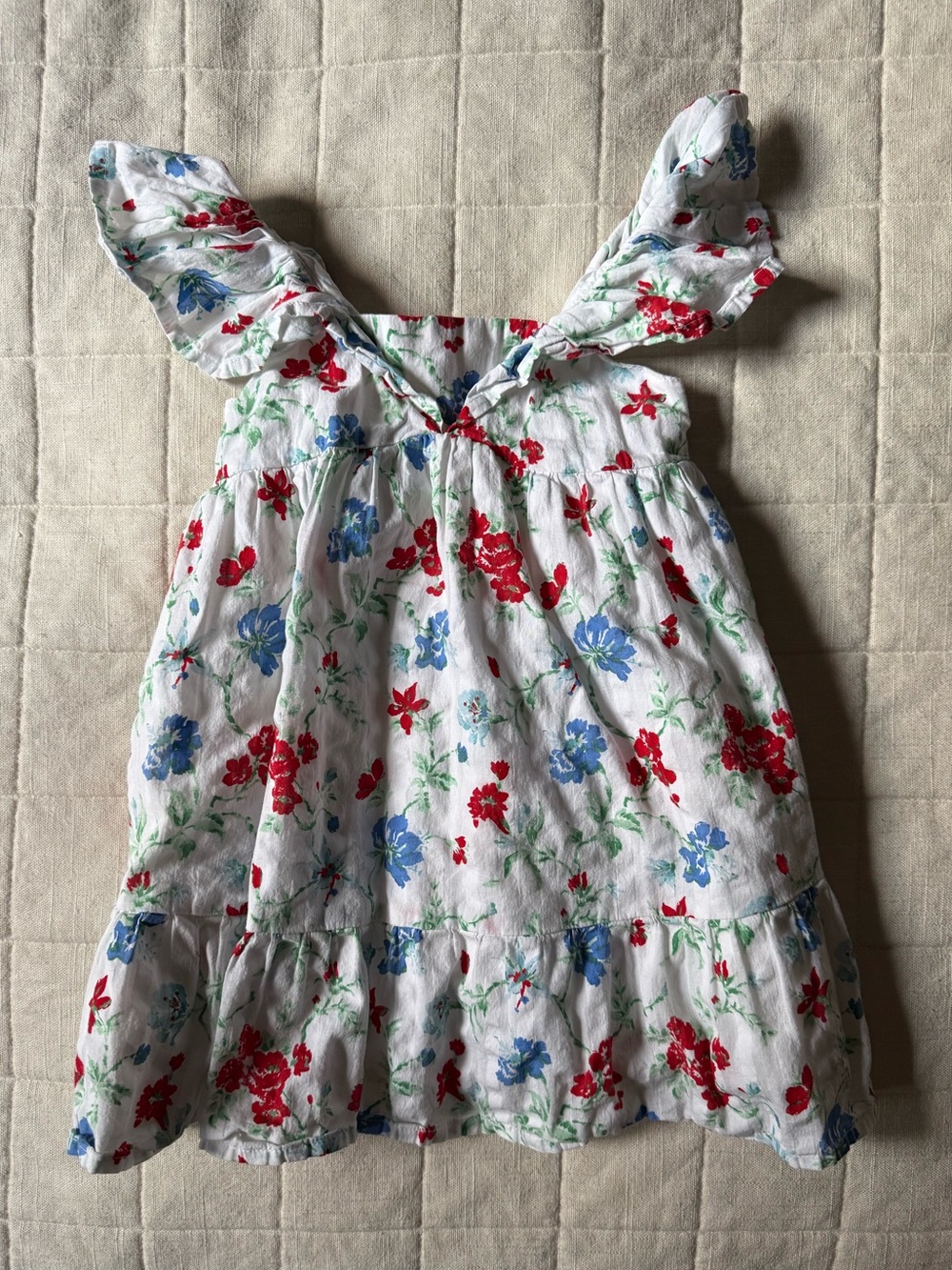 Like New! Janie And Jack Floral Ruffle Dress • Size 2T